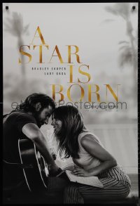 9r1416 STAR IS BORN teaser DS 1sh 2018 Bradley Cooper stars and directs, romantic image w/Lady Gaga!