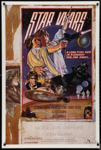 9r1425 STAR WARS style D Kilian fan club 1sh R1992 George Lucas, circus poster art by Struzan & White!