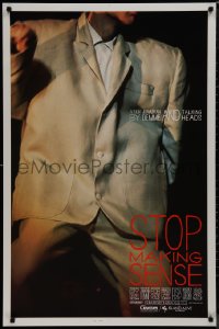 9r1430 STOP MAKING SENSE 1sh 1984 Jonathan Demme, Talking Heads, close-up of David Byrne's suit!