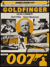 9r0258 GOLDFINGER Swiss R1970s cool different image of Sean Connery as James Bond 007!