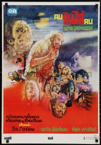 9r0636 GRIM REAPER Thai poster 1980 Joe D'Amato Italian zombie horror thriller, different & rare!