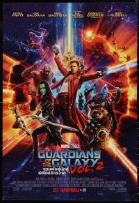 9r0637 GUARDIANS OF THE GALAXY VOL. 2 advance Thai poster 2017 Marvel, great different cast montage!
