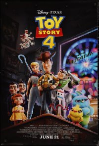 9r1455 TOY STORY 4 advance DS 1sh 2019 Walt Disney, Pixar, Woody, Buzz Lightyear and cast!