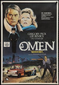 9r0552 OMEN Turkish 1980 Gregory Peck, Lee Remick, Satanic horror, different art by Ugurcan!