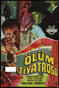 9r0559 THEATRE OF DEATH Turkish 1971 Christopher Lee, great horror art and images!