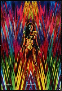 9r1491 WONDER WOMAN 1984 int'l teaser DS 1sh 2020 great colorful 80s inspired image of Gal Gadot!