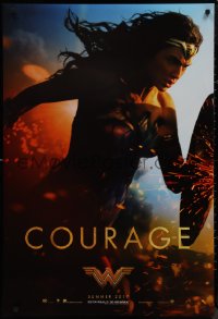 9r1488 WONDER WOMAN teaser DS 1sh 2017 sexiest Gal Gadot in title role/Diana Prince, Courage!