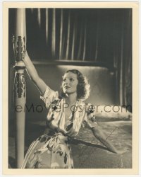9s0434 LORETTA YOUNG signed deluxe 11x14 still 1930s great MGM studio portrait by Frank Tanner!