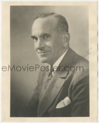 9s0901 AL JOLSON signed deluxe 8x10 still 1940s waist-high smiling portrait wearing suit & tie!