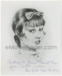9s0908 ANITA LOOS signed 8x10 publicity still 1974 Beaton art of the Gentlemen Prefer Blondes author!