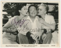 9s0911 ANN MILLER signed 8x10.25 still 1956 w/Tom Ewell & Anne Francis in The Great American Pastime!