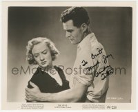9s0916 AUDREY TOTTER signed 8.25x10 still 1949 she can't look Robert Ryan in the eye in The Set-Up!
