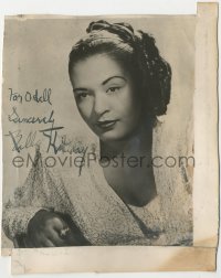 9s0926 BILLIE HOLIDAY signed 7.75x9 still 1940s great portrait of the singer early in her career!