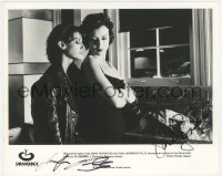 9s0933 BOUND signed 8x10 still 1996 by BOTH Jennifer Tilly AND Gina Gershon, sexy close up!