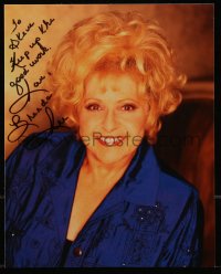 9s0362 BRENDA LEE signed color 8x10 REPRO photo 2000s includes vintage record it can be framed with!