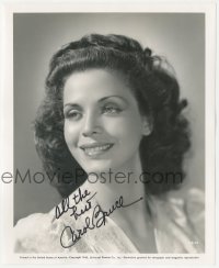 9s0937 CAROL BRUCE signed 8x10 still 1942 beautiful smiling head & shoulders portrait at Universal!