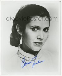 9s1217 CARRIE FISHER signed 8x10 REPRO photo 1990s great portrait as Star Wars' Princess Leia!