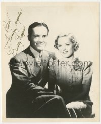 9s1219 CHARLES BUDDY ROGERS signed 8x10 REPRO photo 1980s great portrait with wife Mary Pickford!