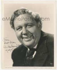 9s0939 CHARLES LAUGHTON signed 8x10 still 1944 great smiling head & shoulders portrait!