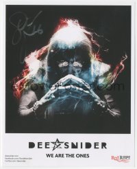 9s0956 DEE SNIDER signed 8x10 music publicity still 2016 Twisted Sister rocker, We Are the Ones!