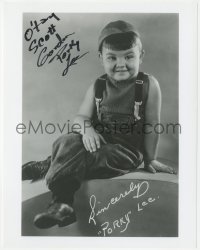 9s1244 EUGENE LEE signed 8x10 REPRO photo 1980s portrait of Our Gang's Porky wearing overalls!