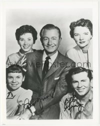 9s1246 FATHER KNOWS BEST signed 8x10 REPRO photo 1956 by BOTH Robert Young AND Billy Gray!