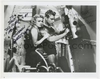 9s1250 FLASH GORDON signed 8x10 REPRO photo 1980s by BOTH Buster Crabbe AND Jean Rogers!