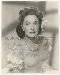 9s0988 GAIL PATRICK signed 7.5x9.25 still 1940s waist-high portrait in beautiful dress & jewelry!