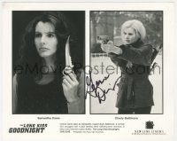 9s0989 GEENA DAVIS signed 8x10 still 1996 great split image from The Long Kiss Goodnight
