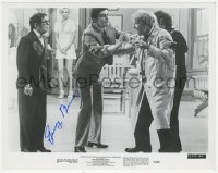 9s0994 GEORGE BURNS signed 8x10 still 1975 with Richard Benjamin in a scene from The Sunshine Boys!