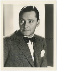 9s1013 HERBERT MARSHALL signed deluxe 8x10 still 1930s great portrait by Clarence Sinclair Bull!