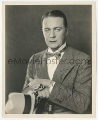 9s1016 HUNTLEY GORDON signed 8x10 still 1930s portrait of the Canadian actors in suit & bow tie!