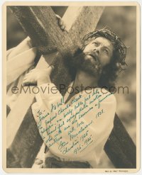 9s1018 IAN MACLAREN signed deluxe 8x10 still 1935 Jesus Christ carrying the cross by Whittington!