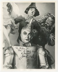 9s1271 JACK HALEY signed 8x10 REPRO photo 1970s cool portrait of the Tin Man in The Wizard of Oz!