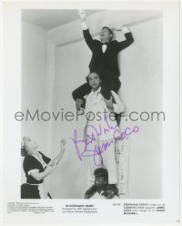 9s1027 JAMES COCO signed 8x10 still 1979 with Cleavon Little & Roddy McDowall in Scavenger Hunt!