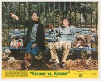 9s1031 JANE ALEXANDER signed 8x10 mini LC #4 1979 on bench with Dustin Hoffman in Kramer vs. Kramer!