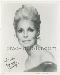 9s1276 JANET LEIGH signed 8x10 REPRO photo 1990s head & shoulders portrait with wild hairstyle!