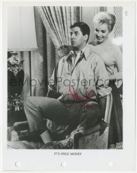 9s1278 JERRY LEWIS signed 8x10 REPRO photo 1982 in a scene with Joan O'Brien from It's Only Money!