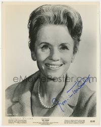 9s1041 JESSICA TANDY signed 8x10 still 1963 head & shoulders portrait for Hitchcock's The Birds!