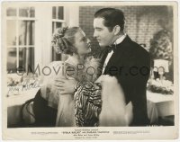 9s1048 JOHN BOLES signed 8x10.25 still 1936 romantic close up with Barbara Stanwyck in Stella Dallas!