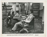 9s1051 JOHN MCINTIRE signed 8x10 still 1955 in office with Edward Andrews in The Phenix City Story!