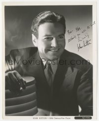 9s1053 JOHN SUTTON signed 8x10 still 1940s 20th Century-Fox studio portrait by Frank Powolny!
