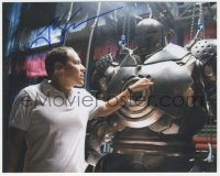 9s1398 JON FAVREAU signed color 8x10 REPRO photo 2000s great close up as Happy from Iron Man!
