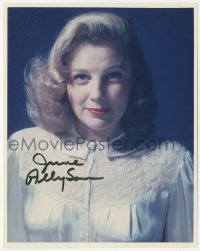 9s1401 JUNE ALLYSON signed color 8x10 REPRO photo 1980s portrait of the leading lady in her prime!