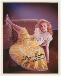 9s1402 JUNE HAVER signed color 8x10 REPRO photo 1980s great sexy portrait in her prime!