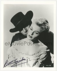 9s1296 KATHLEEN CROWLEY signed 8x10 REPRO photo 1980s great c/u with Pate from Curse of the Undead!