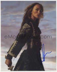 9s1404 KEIRA KNIGHTLEY signed color 8x10 REPRO photo 2000s sexy c/u in Pirates of the Caribbean 3!