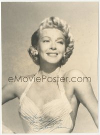 9s1064 LANA TURNER signed deluxe 6.75x9.25 still 1958 studio portrait of Universal's leading lady!