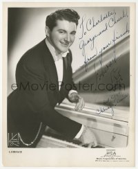 9s1070 LIBERACE signed 8x10 music publicity still 1948 the famous pianist by James Kriegsmann!