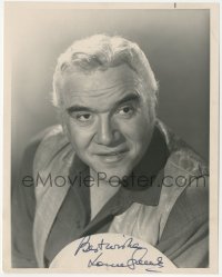 9s1306 LORNE GREENE signed 7.25x9 REPRO photo 1970s he was Ben Cartwright from TV's Bonanza!
